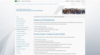 
                            11. Acesso ao Contracheque - Pró-Reitoria de Gestão de Pessoas