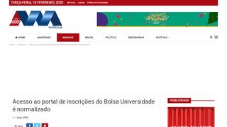 
                            5. Acesso ao portal de inscrições do Bolsa Universidade é normalizado ...