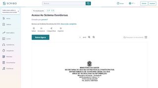 
                            7. Acesso Ao Sistema Ouvidorsus - Scribd