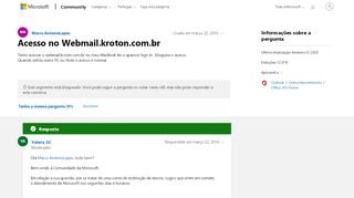 
                            4. Acesso no Webmail.kroton.com.br - Microsoft Community