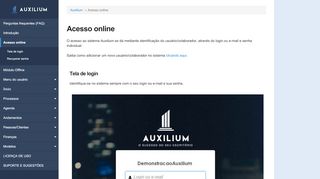 
                            4. Acesso online - Auxilium