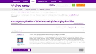 
                            9. Acesso pelo aplicativo e Web dos canais globosat play inválidos ...