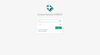 
                            5. Acesso Restrito - Login | FAMESP