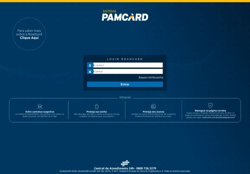 
                            1. Acesso Sistema Pamcard - :: Roadcard | Pamcard
