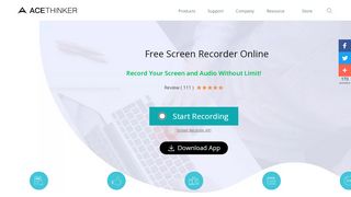 
                            10. AceThinker Free Screen Recorder Online - 100% Free Video Recorder