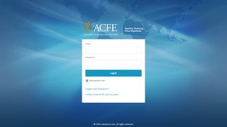 
                            12. ACFE Login - Association of Certified Fraud Examiners