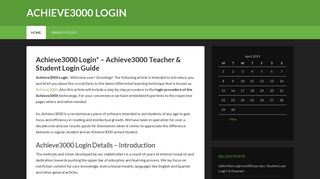 
                            3. Achieve3000 Login Page Guide* – Achieve3000 Teacher & Student ...