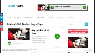 
                            2. Achieve3000 Student Login Page - LOGIN HELPS