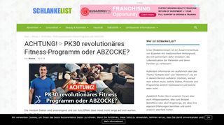 
                            4. ACHTUNG! ▷ PK30 revolutionäres Fitness-Programm oder ABZOCKE?