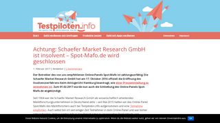 
                            2. Achtung: Schaefer Market Research GmbH ist insolvent – Spot-Mafo ...