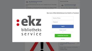 
                            8. Achtung! Serverwartung in der ekz vom... - Ekz bibliotheksservice ...