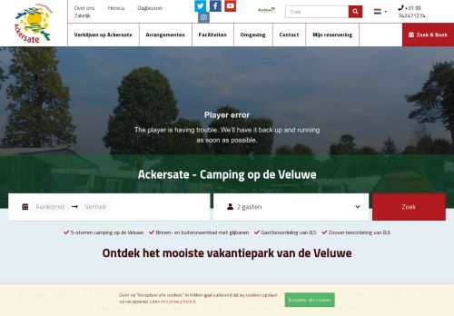 
                            11. Ackersate: Vakantiepark Veluwe - Camping Voorthuizen