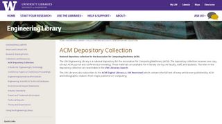 
                            12. ACM Depository Collection — UW Libraries