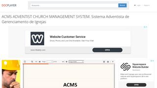 
                            10. ACMS ADVENTIST CHURCH MANAGEMENT SYSTEM. Sistema ...