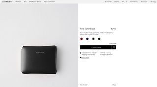 
                            10. Acne Studios - Fold wallet Black