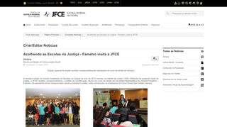 
                            11. Acolhendo as Escolas na Justiça - Fametro visita a JFCE - Portal JFCE
