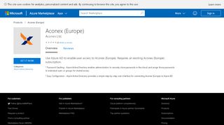 
                            7. Aconex (Europe) - Azure Marketplace - Microsoft