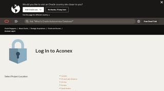 
                            4. Aconex Log In | Oracle Singapore