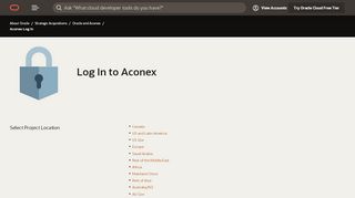 
                            11. Aconex Log In | Oracle