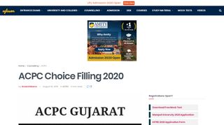 
                            6. ACPC Choice Filling 2019 | AglaSem Admission