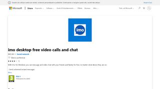 
                            5. Acquista imo desktop free video calls and chat - Microsoft Store it-IT