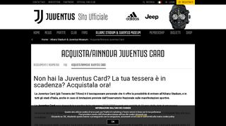 
                            11. Acquista/Rinnova tessera del tifoso - Juventus.com