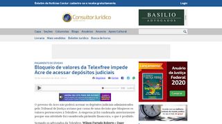 
                            7. Acre é impedido de acessar depósitos judiciais por causa da Telexfree