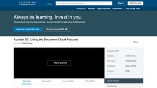 
                            10. Acrobat DC: Using the Document Cloud Features - LinkedIn