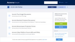
                            7. Acronis Forum: Home