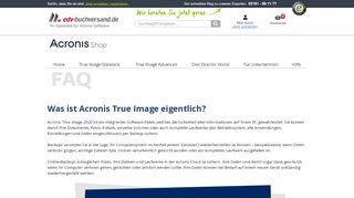 
                            13. Acronis Hilfe - Häufige Fragen True Image 2018 (FAQ)