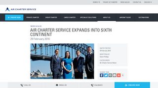 
                            9. ACS expands into sixth continent - Air Charter Service