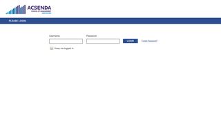 
                            7. Acsenda School of Management | Login