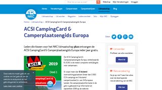 
                            12. ACSI CampingCard & Camperplaatsengids Europa | NKC