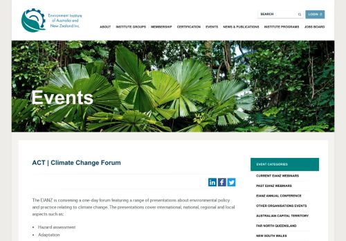 
                            12. ACT | Climate Change Forum - Events - Environment ...