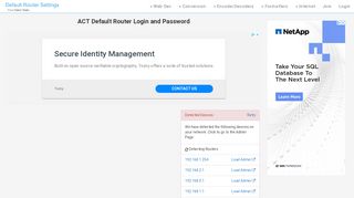 
                            4. ACT Default Router Login and Password - Clean CSS