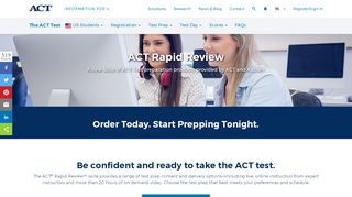 
                            12. ACT Rapid Review - Products and Services | ACT
