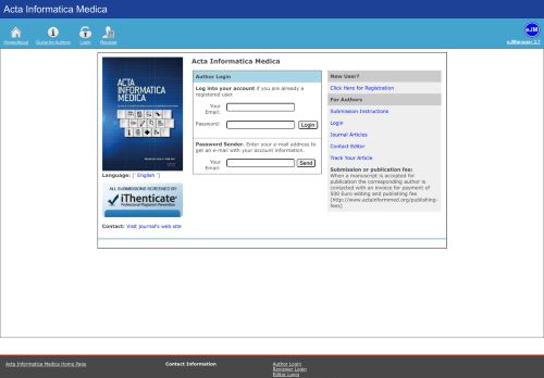 
                            7. Acta Informatica Medica :: eJManager.com - Author Login