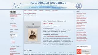 
                            3. Acta Medica Academica