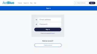 
                            12. ActBlue — Sign in to your account