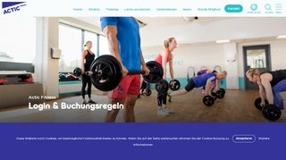 
                            2. Actic Fitness - Regeln und Informationen zum Buchen von Kursen