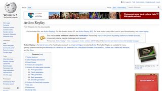 
                            13. Action Replay - Wikipedia