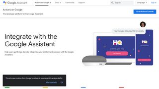 
                            10. Actions on Google | Actions on Google | Google Developers