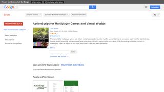 
                            9. ActionScript for Multiplayer Games and Virtual Worlds