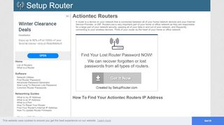 
                            8. Actiontec Router Guides - SetupRouter