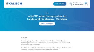 
                            12. actioPOS Abrechnungssystem im Landesamt für Steuern - München ...