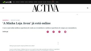 
                            10. Activa | 'A Minha Loja Avon' já está online