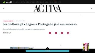 
                            12. Activa | Secondlove.pt chegou a Portugal e já é um sucesso