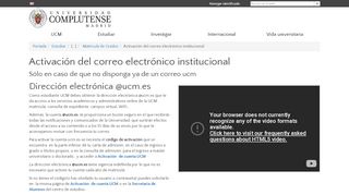 
                            5. Activación del correo electrónico institucional - UCM-Universidad ...