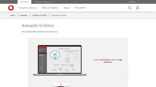 
                            3. Activación Tv Online | Ayuda Vodafone Particulares
