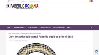 
                            6. Activare cont Faberlic România cu SMS-urile primite
